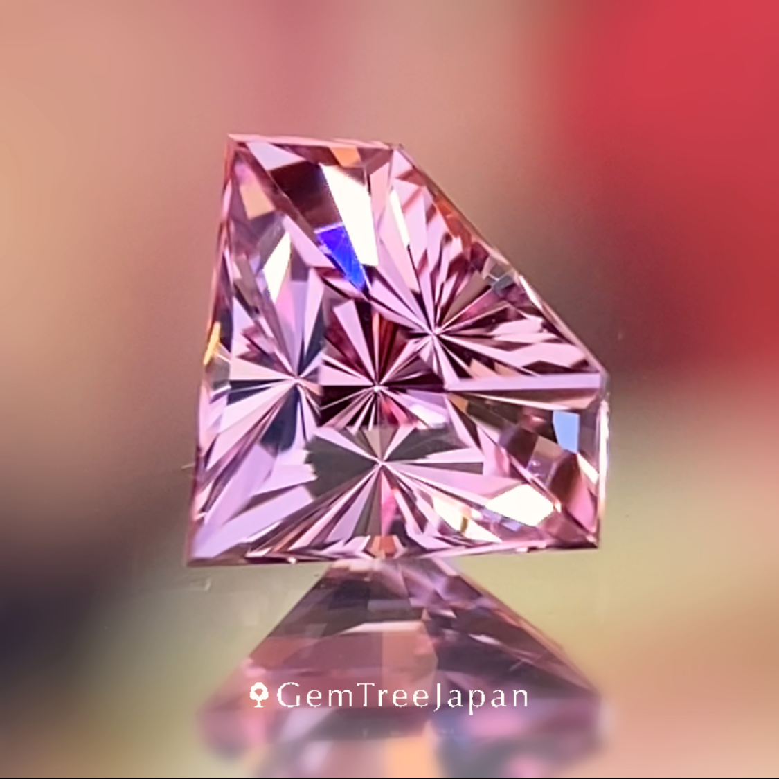 New Gem Shape 3pc Set / Colorless Topaz 3.03ct / Pink Spinel 0.621ct / Un-Heat Sapphire 0.20ct