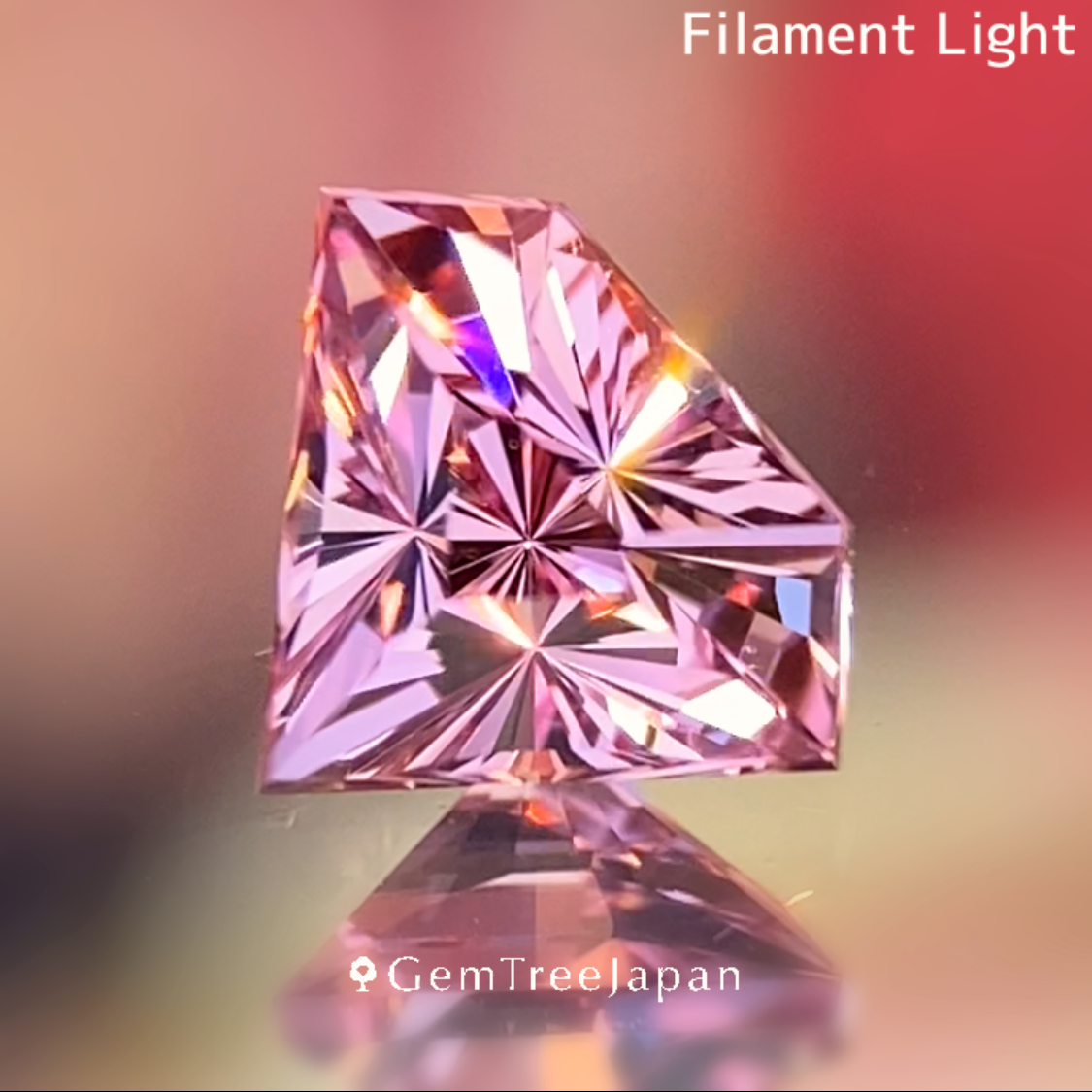 New Gem Shape 3pc Set / Colorless Topaz 3.03ct / Pink Spinel 0.621ct / Un-Heat Sapphire 0.20ct