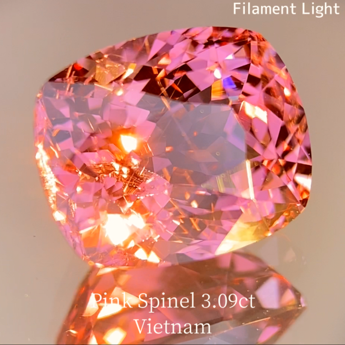 Pink Spinel 3.092ct / Vietnam