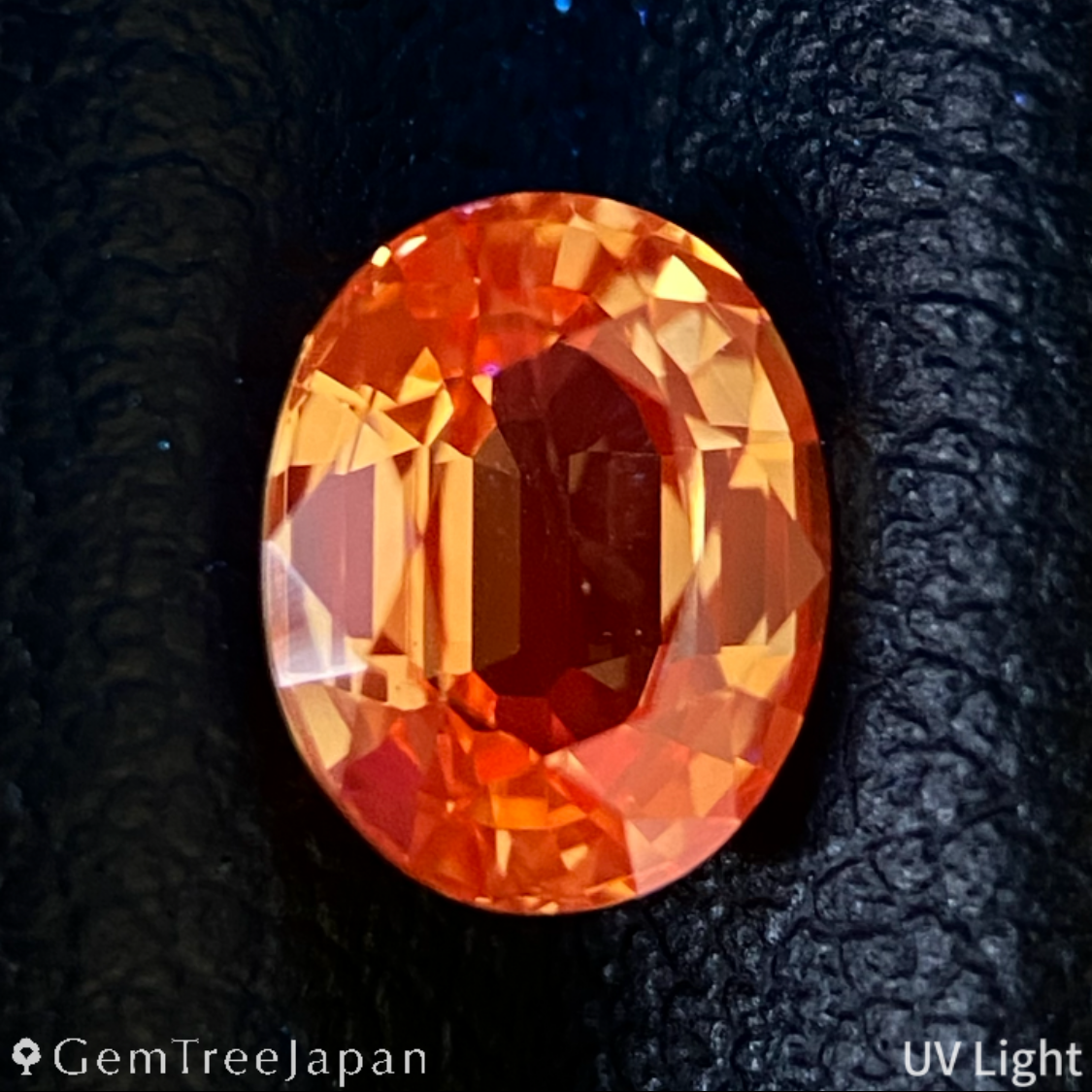 "Sherry Color" Un-Heat Sapphire 1.086ct / Thailand (Kanchanaburi)