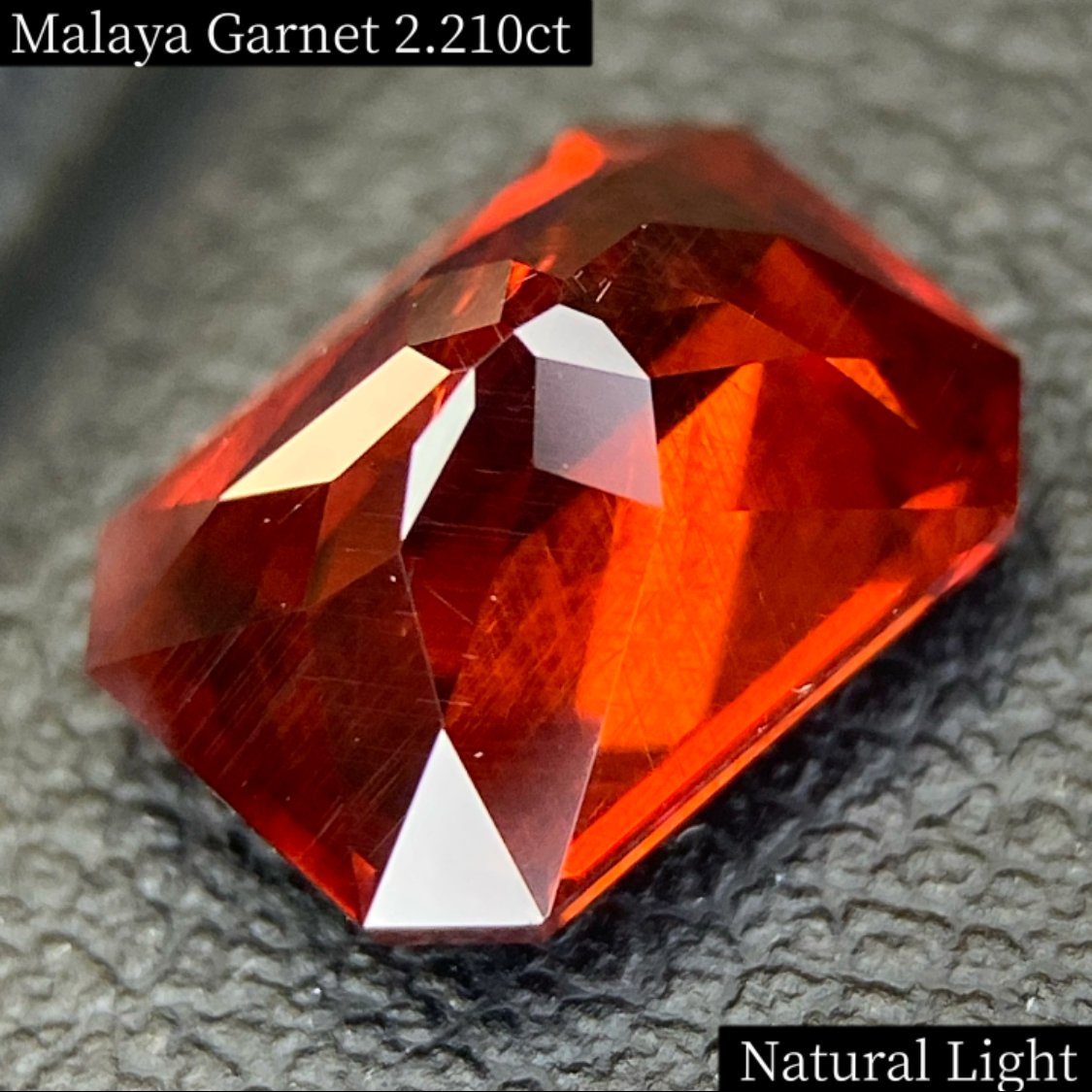 Malaya Garnet 2.210ct