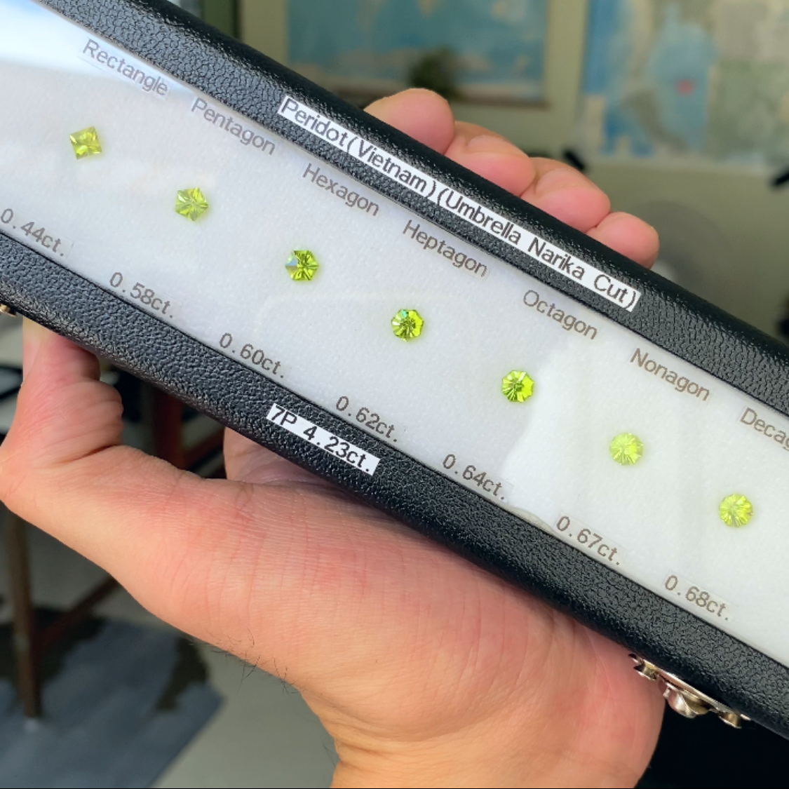 Peridot 7pc Set Total 4.23ct / Vietnam