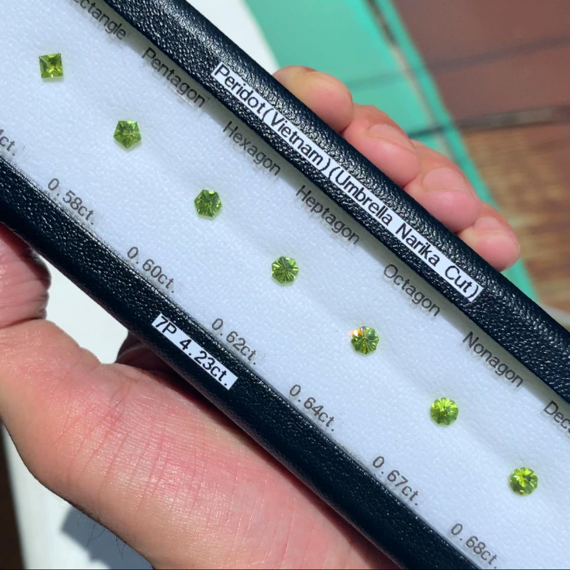 Peridot 7pc Set Total 4.23ct / Vietnam