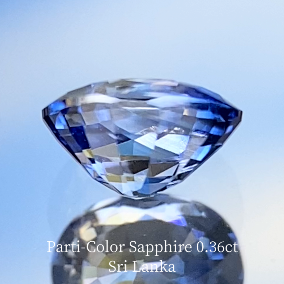 Parti-Color Sapphire 0.36ct / Sri Lanka