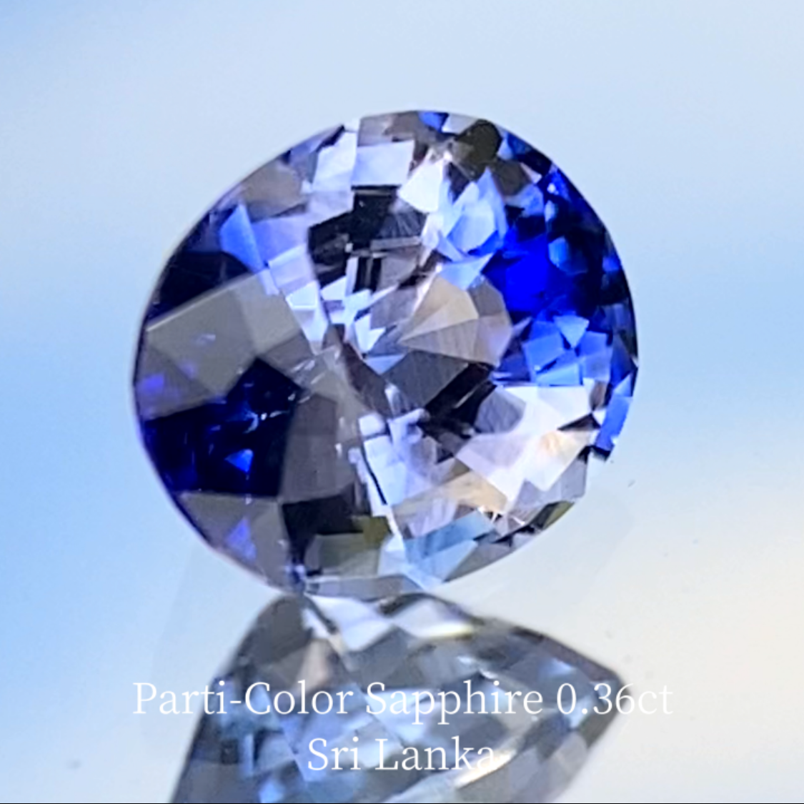 Parti-Color Sapphire 0.36ct / Sri Lanka