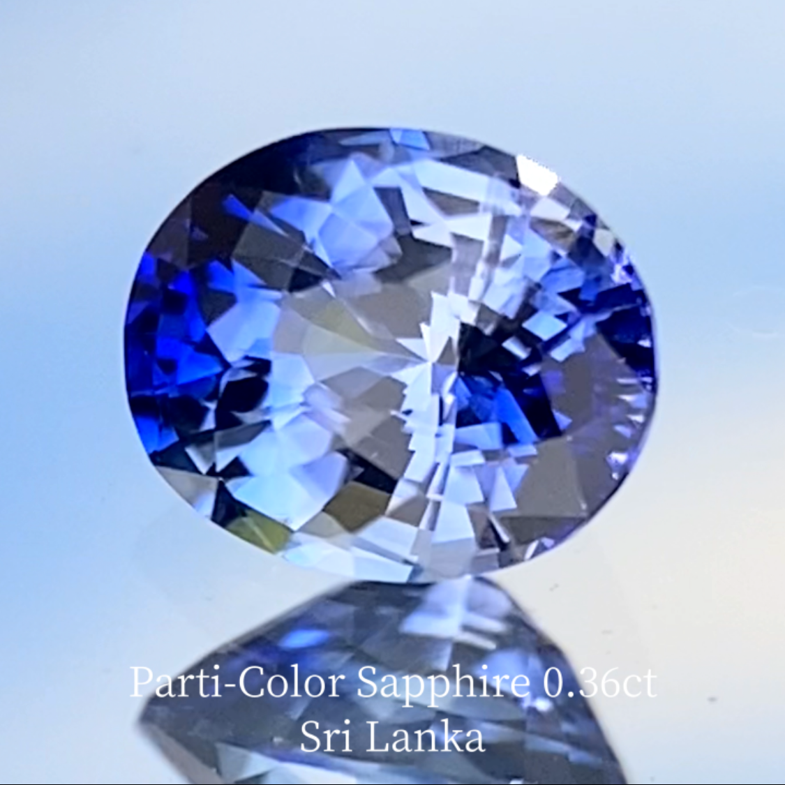 Parti-Color Sapphire 0.36ct / Sri Lanka