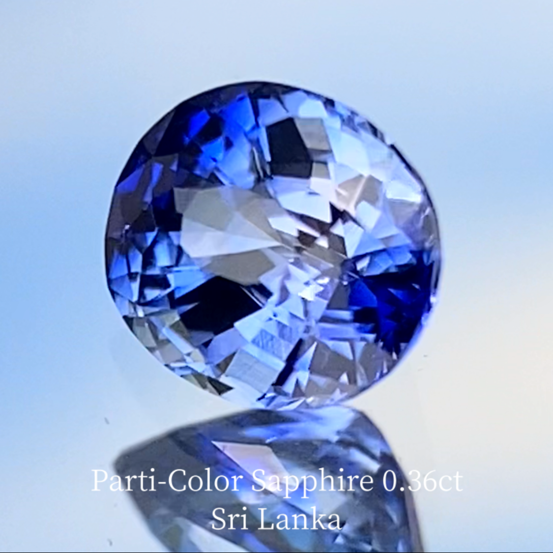 Parti-Color Sapphire 0.36ct / Sri Lanka
