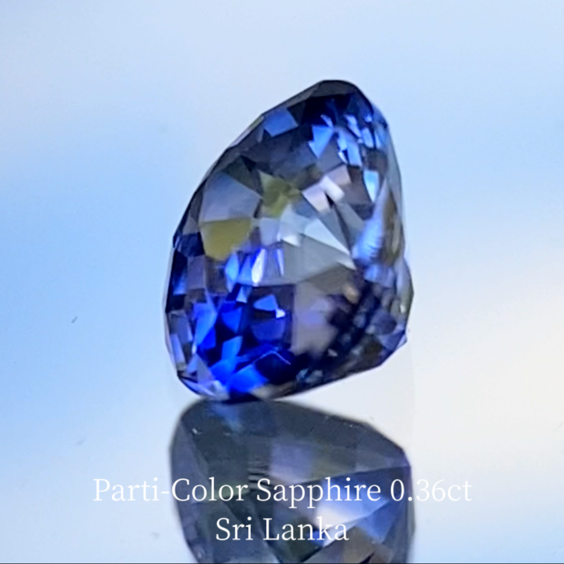 Parti-Color Sapphire 0.36ct / Sri Lanka