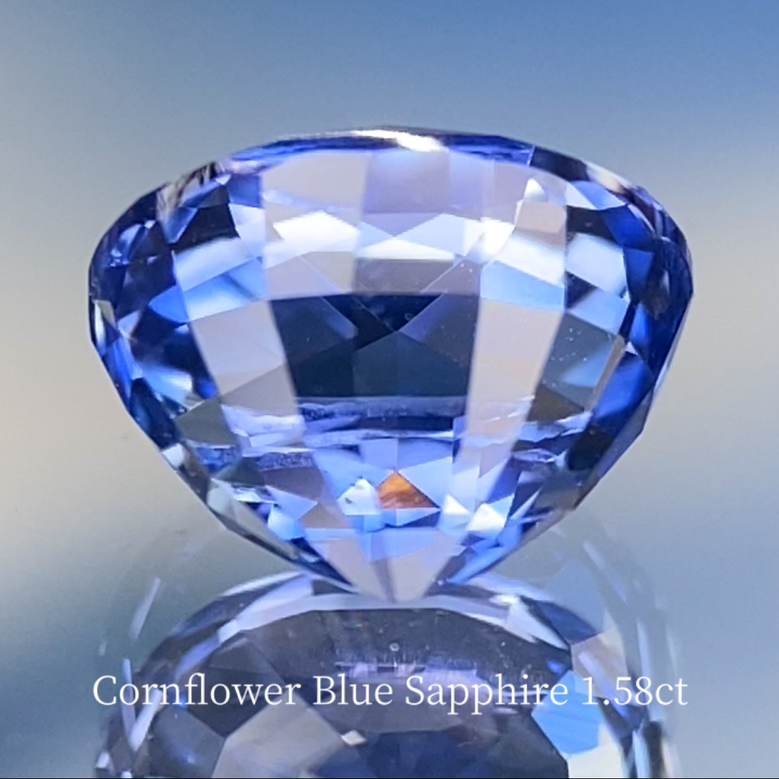 Special Sapphire 2pc Set / Cornflower Blue 1.58ct & Royal Blue 1.028ct