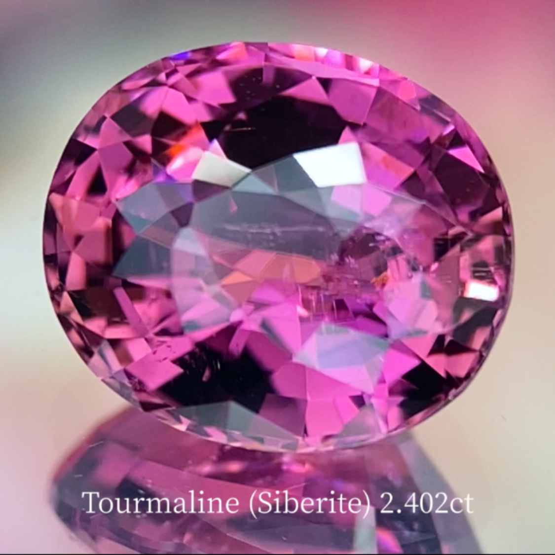 Siberite Tourmaline 2.402ct