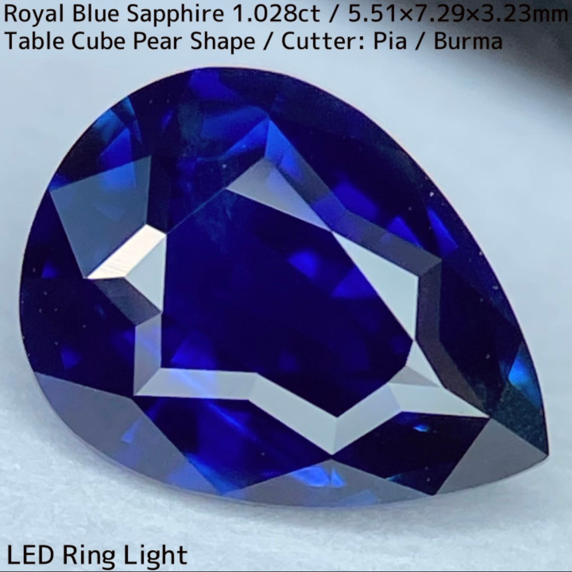 Special Sapphire 2pc Set / Cornflower Blue 1.58ct & Royal Blue 1.028ct