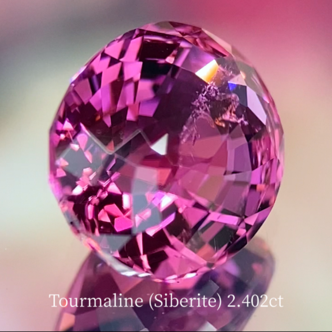 Siberite Tourmaline 2.402ct