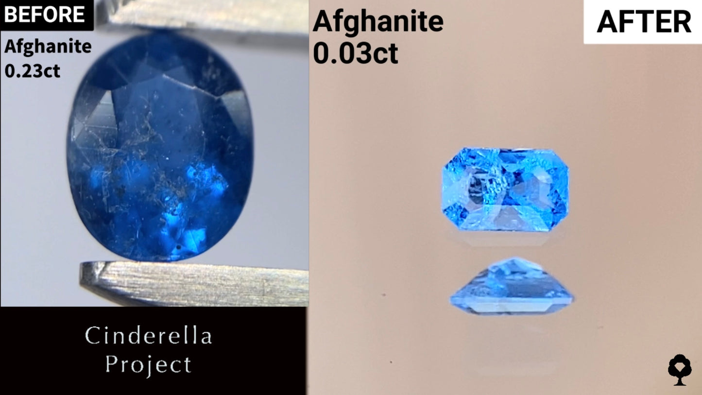 【Cinderella Project】Afghanite 0.23ct→0.03ct