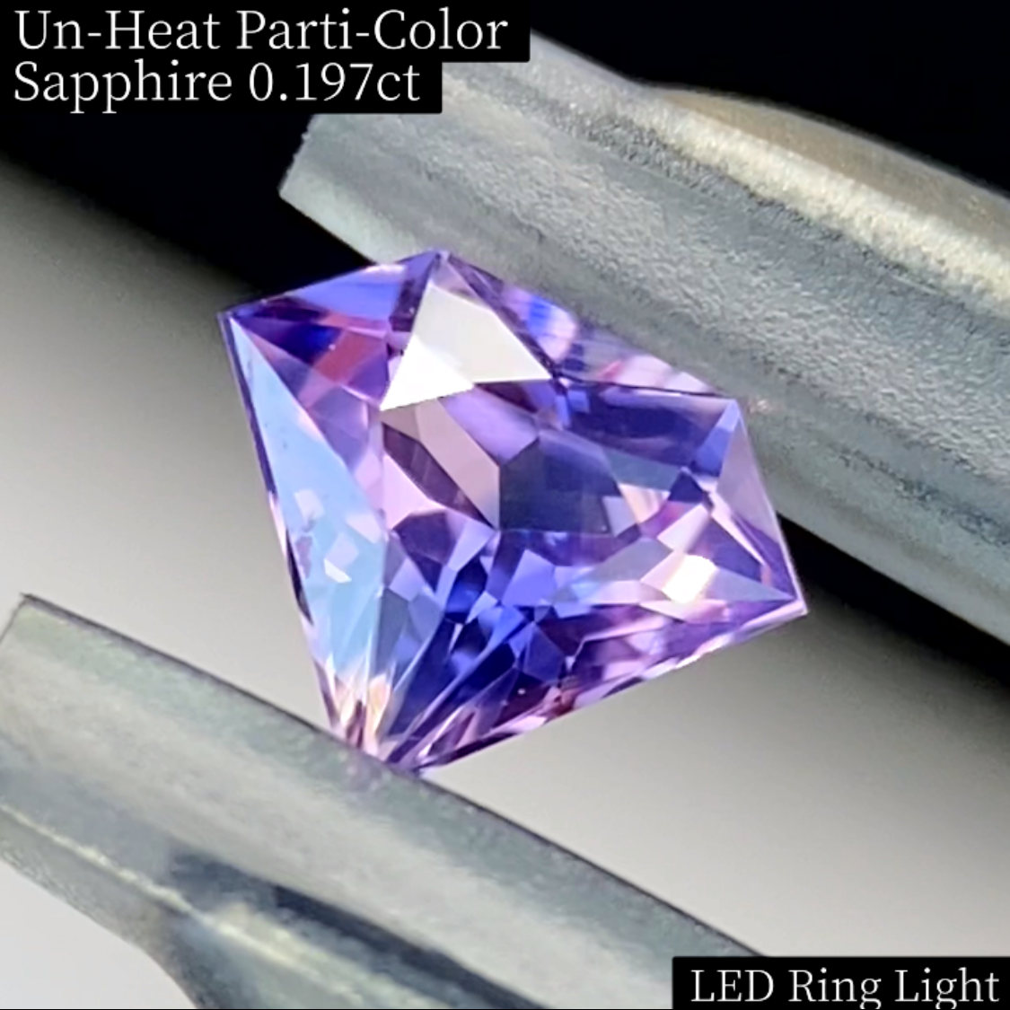 Un-Heat Parti-Color Sapphire 0.197ct / Vietnam