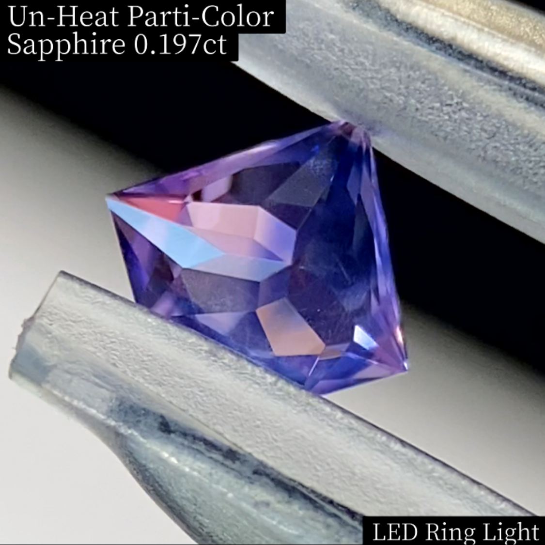 Un-Heat Parti-Color Sapphire 0.197ct / Vietnam