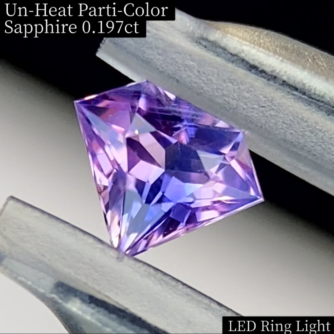 Un-Heat Parti-Color Sapphire 0.197ct / Vietnam