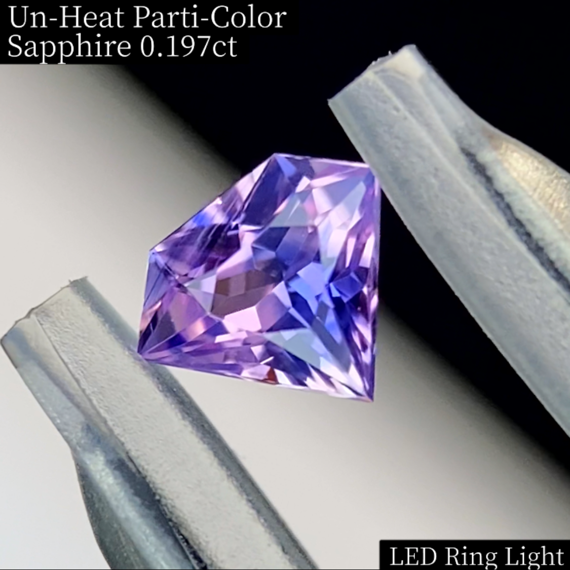 Un-Heat Parti-Color Sapphire 0.197ct / Vietnam