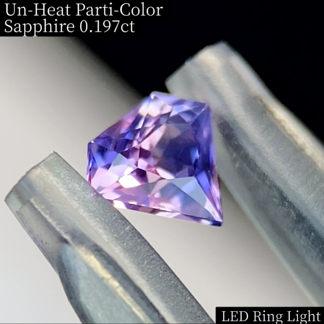 Un-Heat Parti-Color Sapphire 0.197ct / Vietnam
