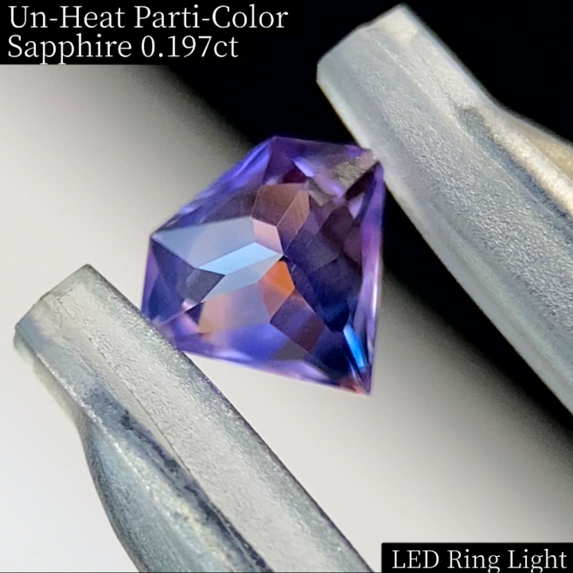 Un-Heat Parti-Color Sapphire 0.197ct / Vietnam