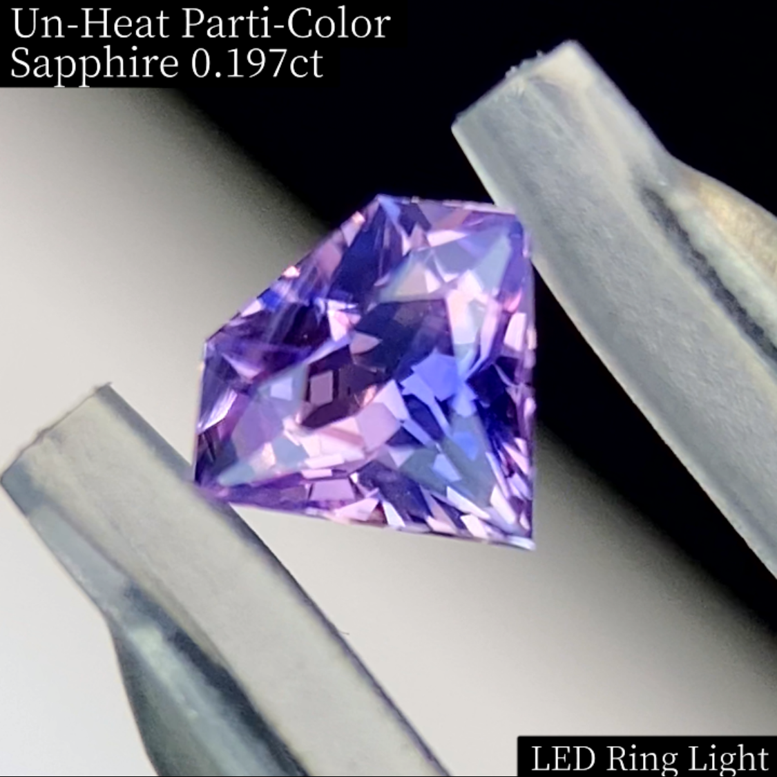 Un-Heat Parti-Color Sapphire 0.197ct / Vietnam