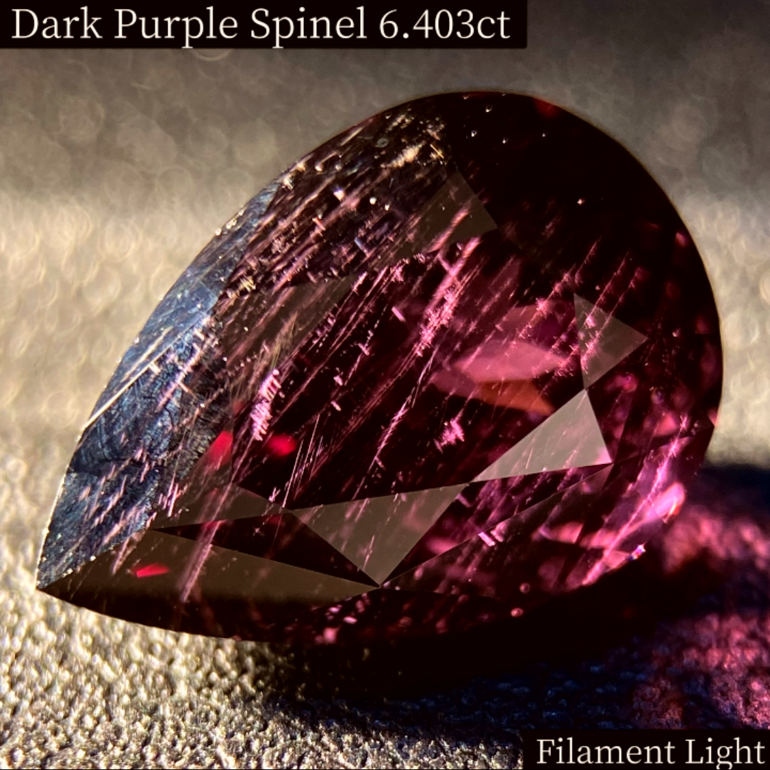 Dark Purple Spinel 6.403ct / Vietnam