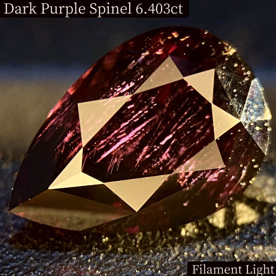 Dark Purple Spinel 6.403ct / Vietnam