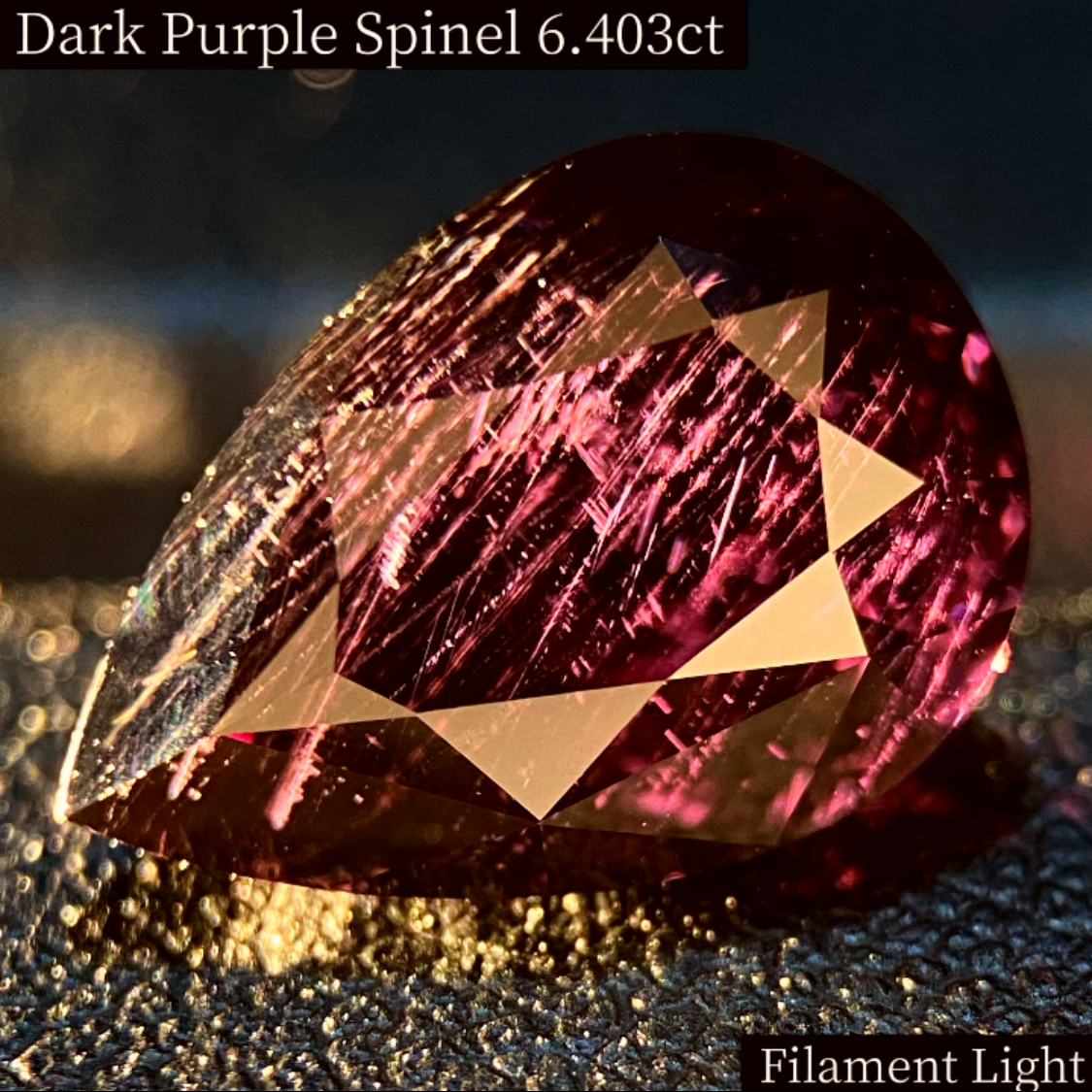 Dark Purple Spinel 6.403ct / Vietnam