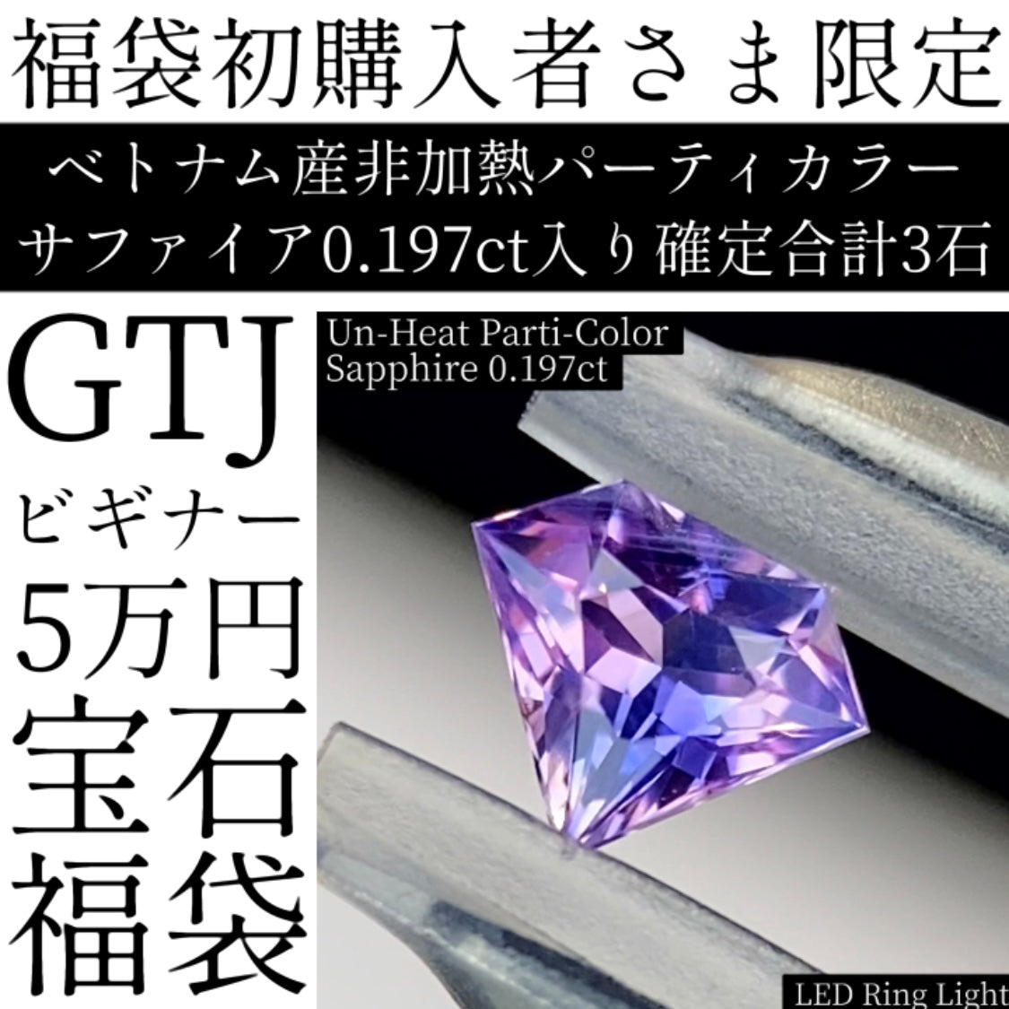 【福袋初購入者さま限定】1石確定★GTJビギナー5万円福袋 11/17(日)まで1万円分ウェブチケット贈呈