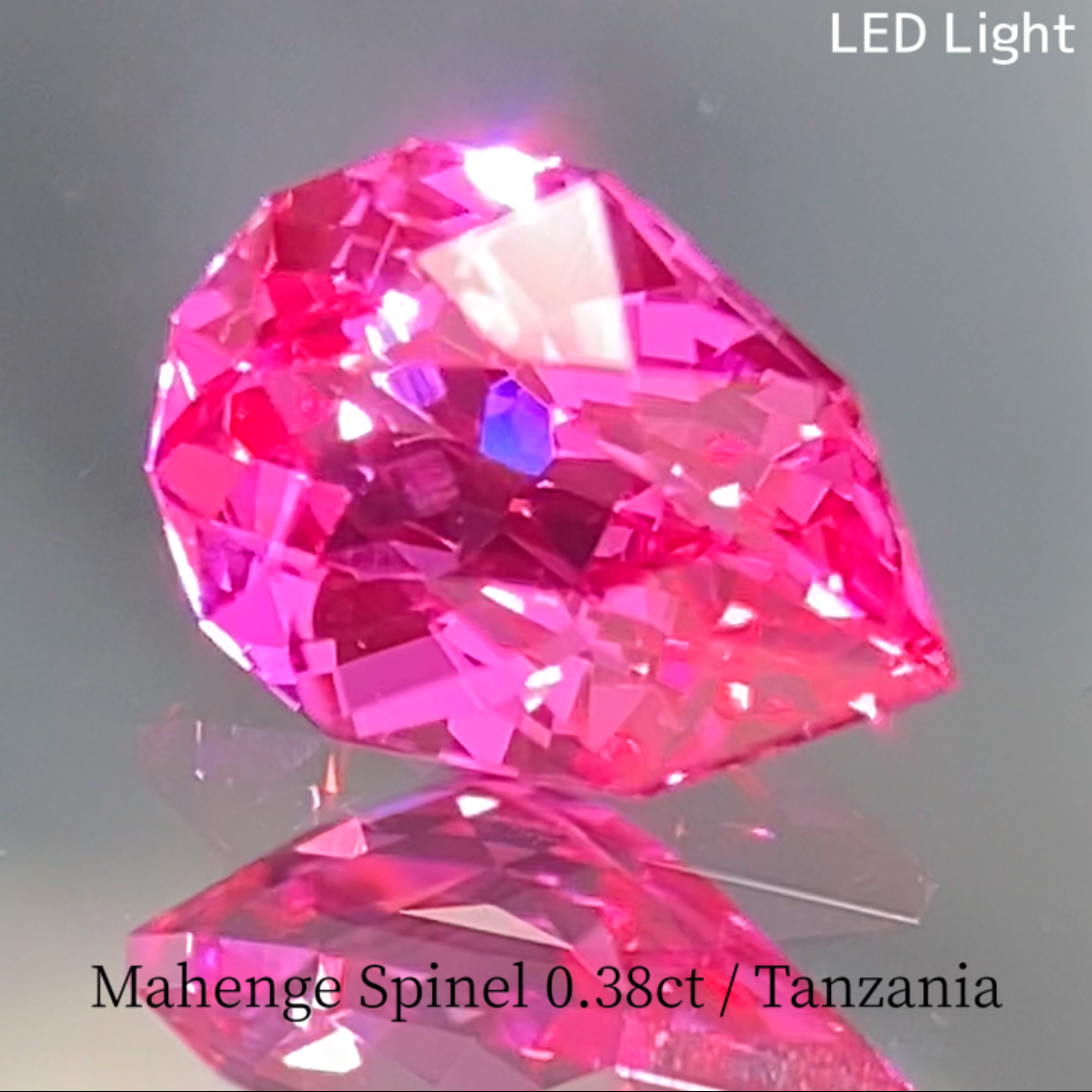 Mahenge Neon Pink Spinel 0.385ct / Tanzania
