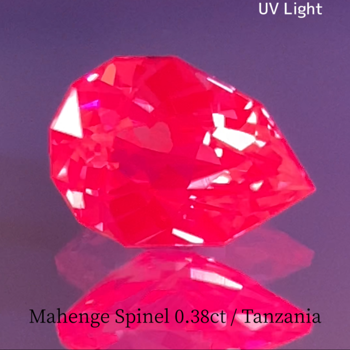 Mahenge Neon Pink Spinel 0.385ct / Tanzania