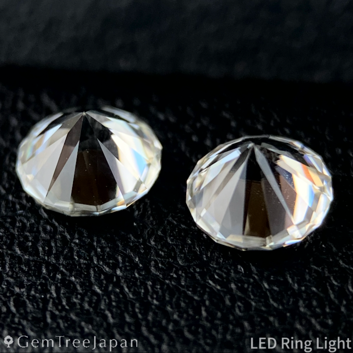 Colorless Zircon 0.64ct & 0.63ct 2pc Set