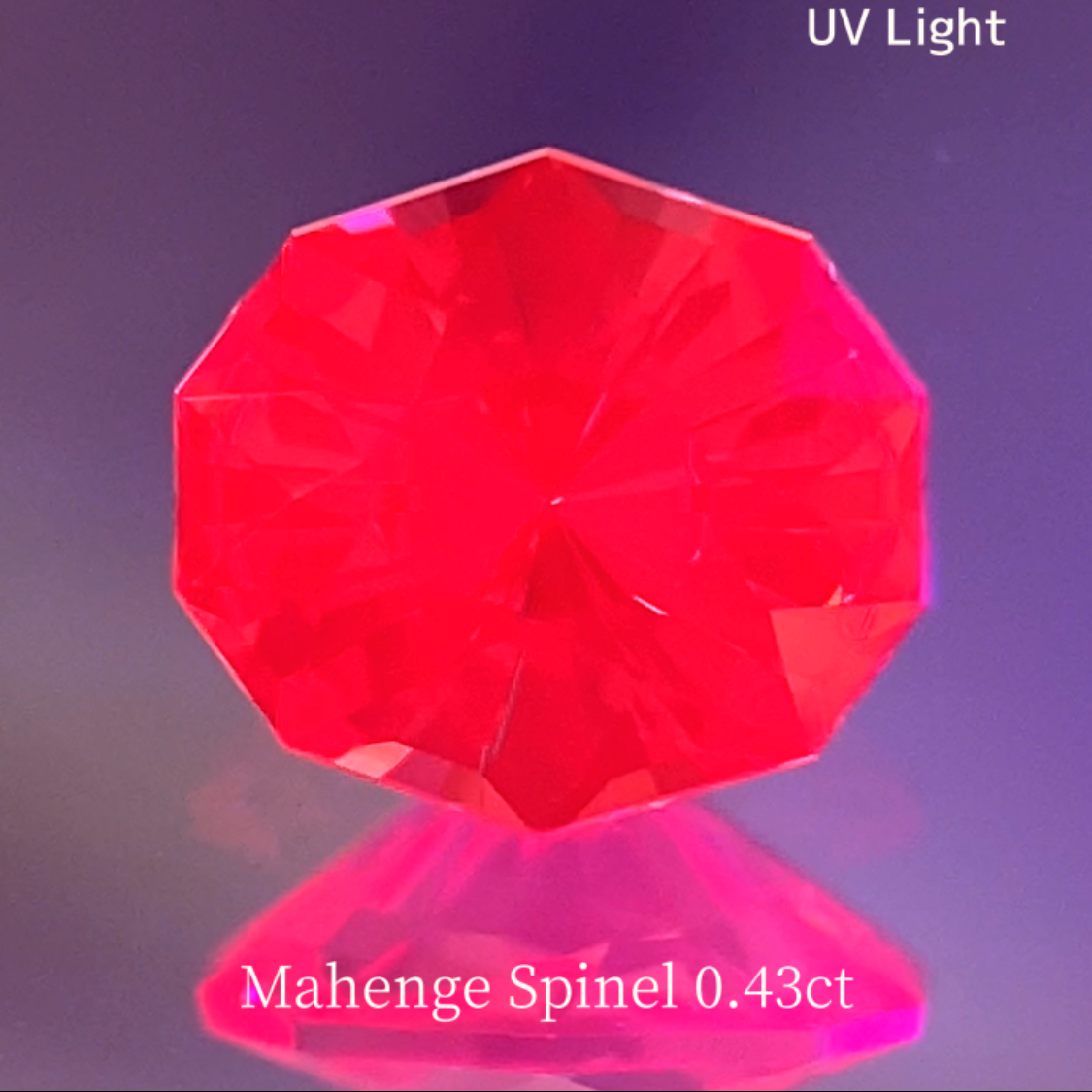 Orange-Pink Spinel 0.431ct / Tanzania
