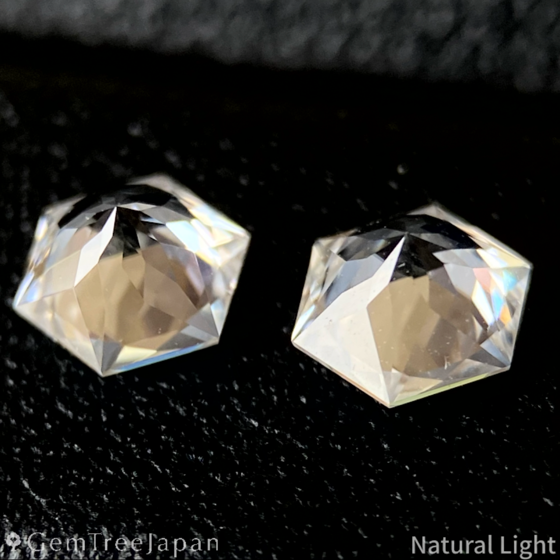 Colorless Zircon 0.54ct / 0.54ct 2pc Set