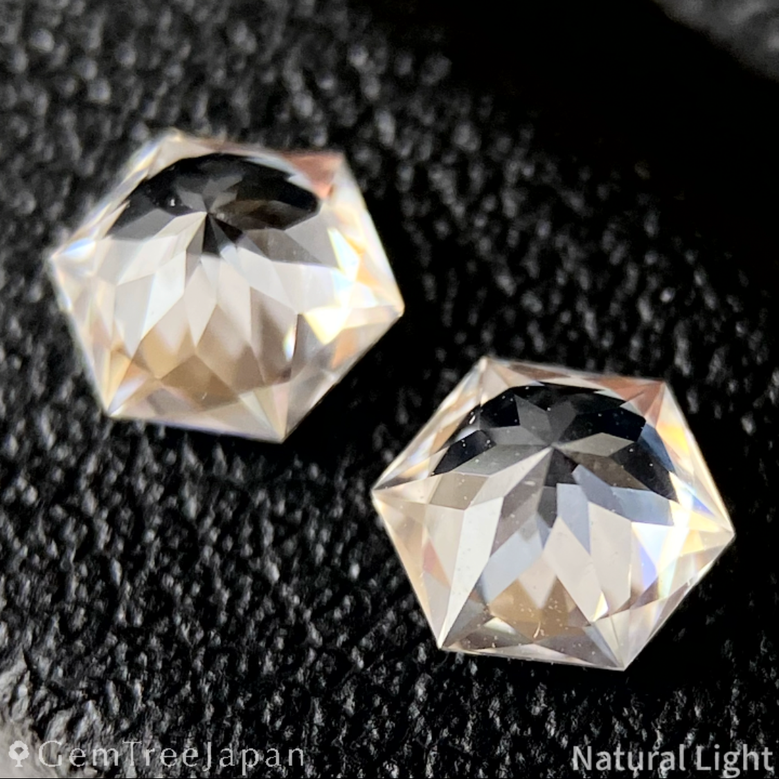 Colorless Zircon 0.54ct / 0.54ct 2pc Set