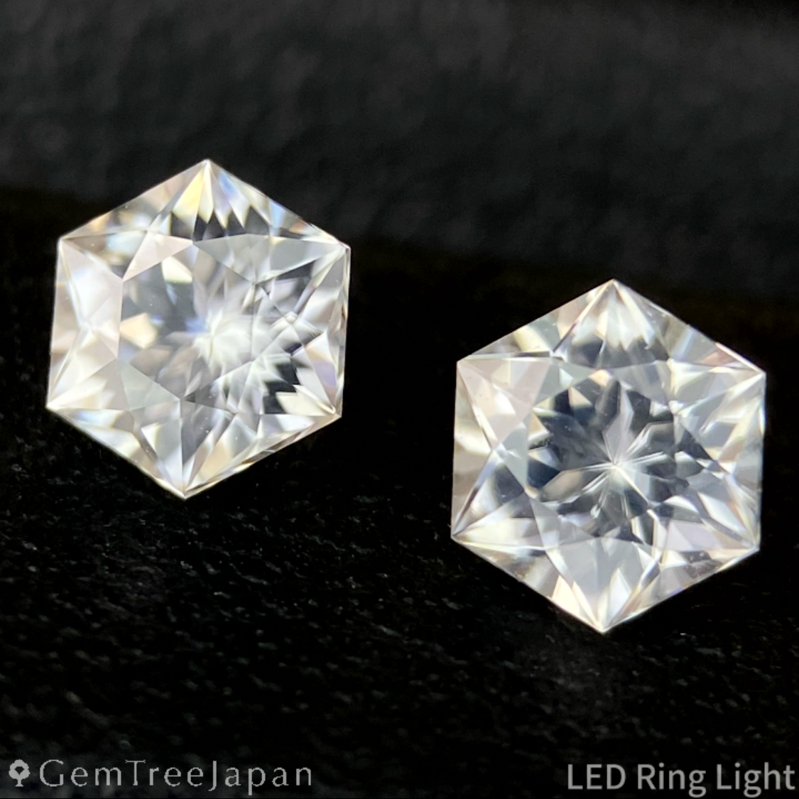 Colorless Zircon 0.54ct / 0.54ct 2pc Set