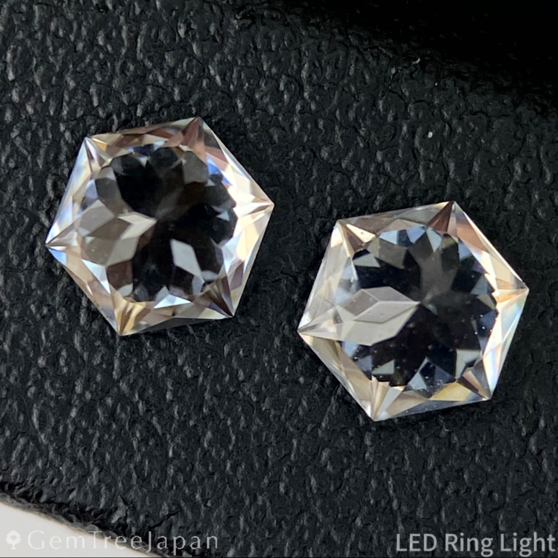 Colorless Zircon 0.54ct / 0.54ct 2pc Set