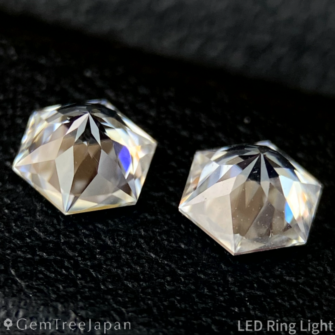 Colorless Zircon 0.54ct / 0.54ct 2pc Set