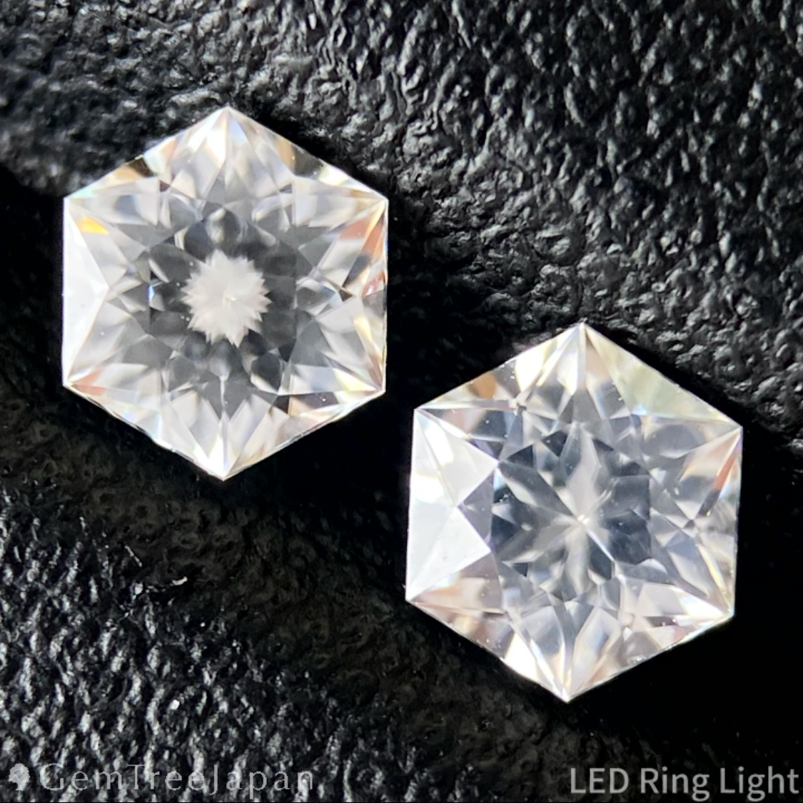 Colorless Zircon 0.54ct / 0.54ct 2pc Set