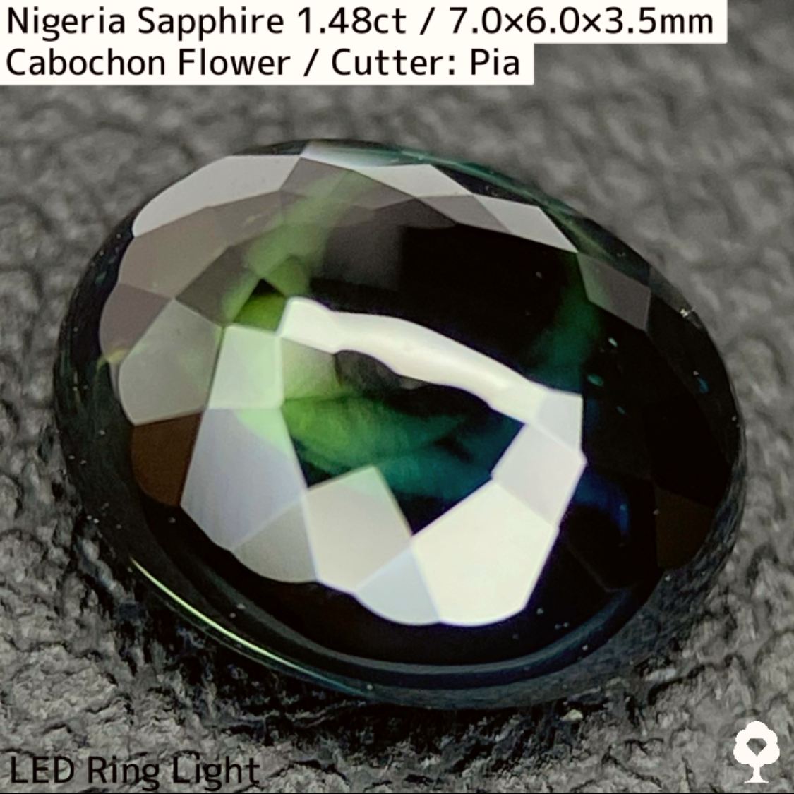 Nigeria Sapphire 1.483ct / Cabochon Flower