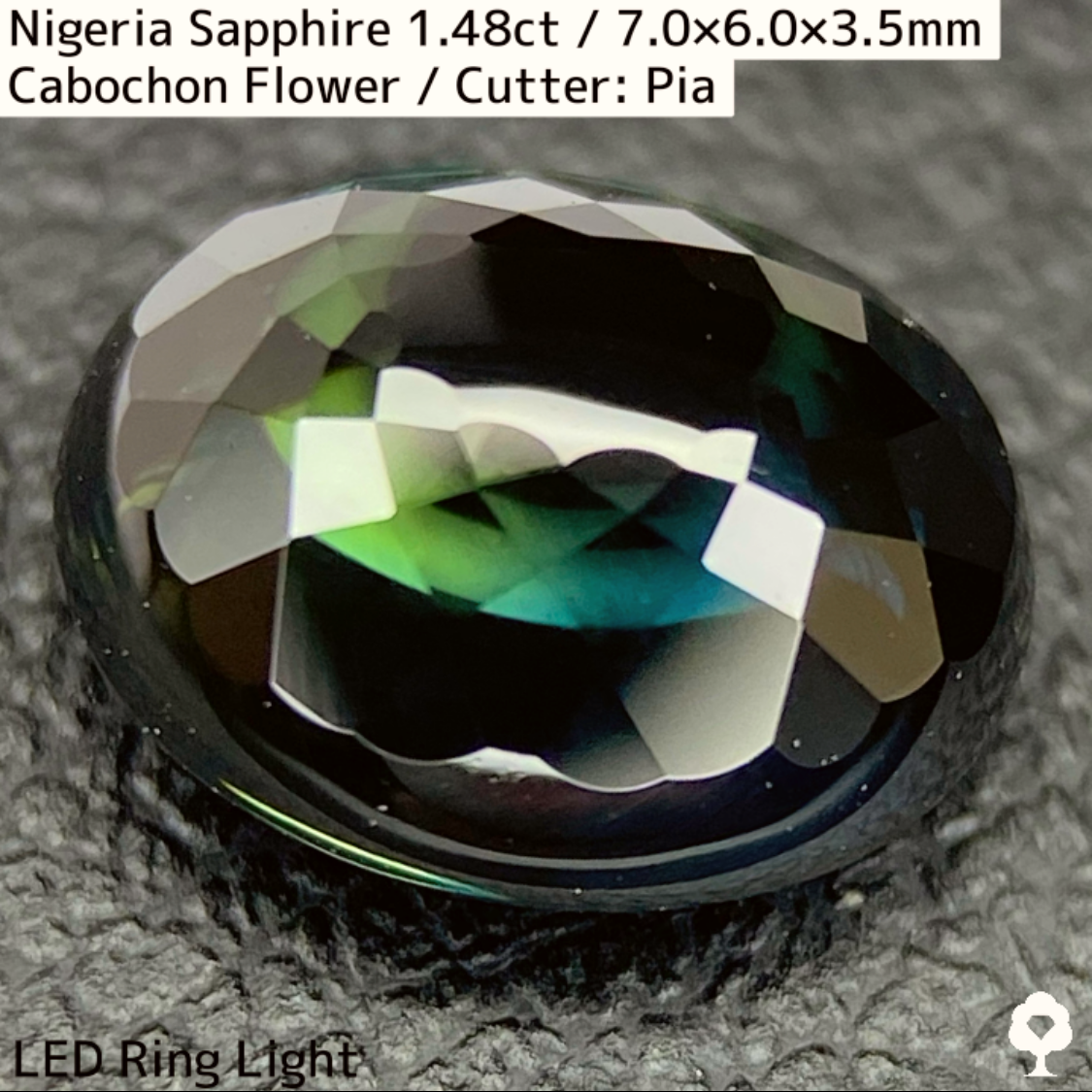Nigeria Sapphire 1.483ct / Cabochon Flower