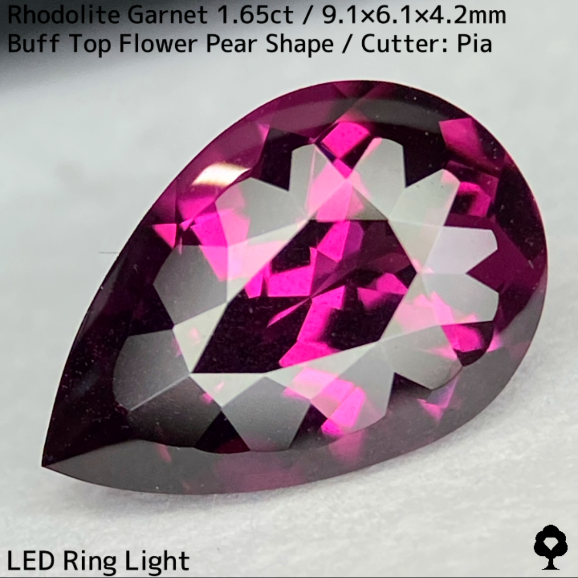 Rhodorite Garnet 1.65ct / Mozambique / New Cut