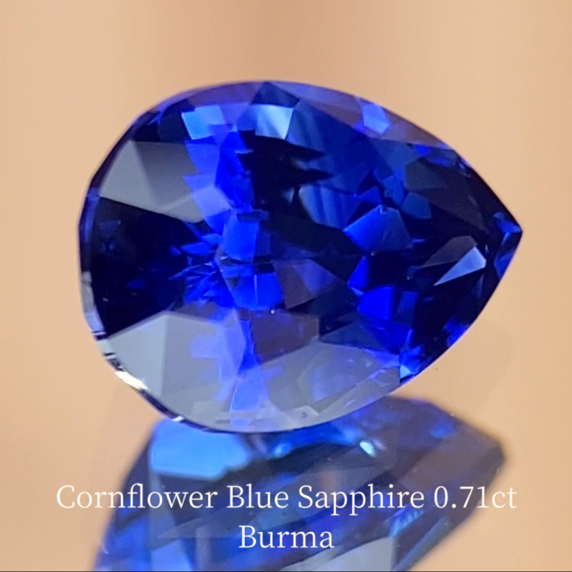Cornflower Blue Sapphire 0.712ct / Burma