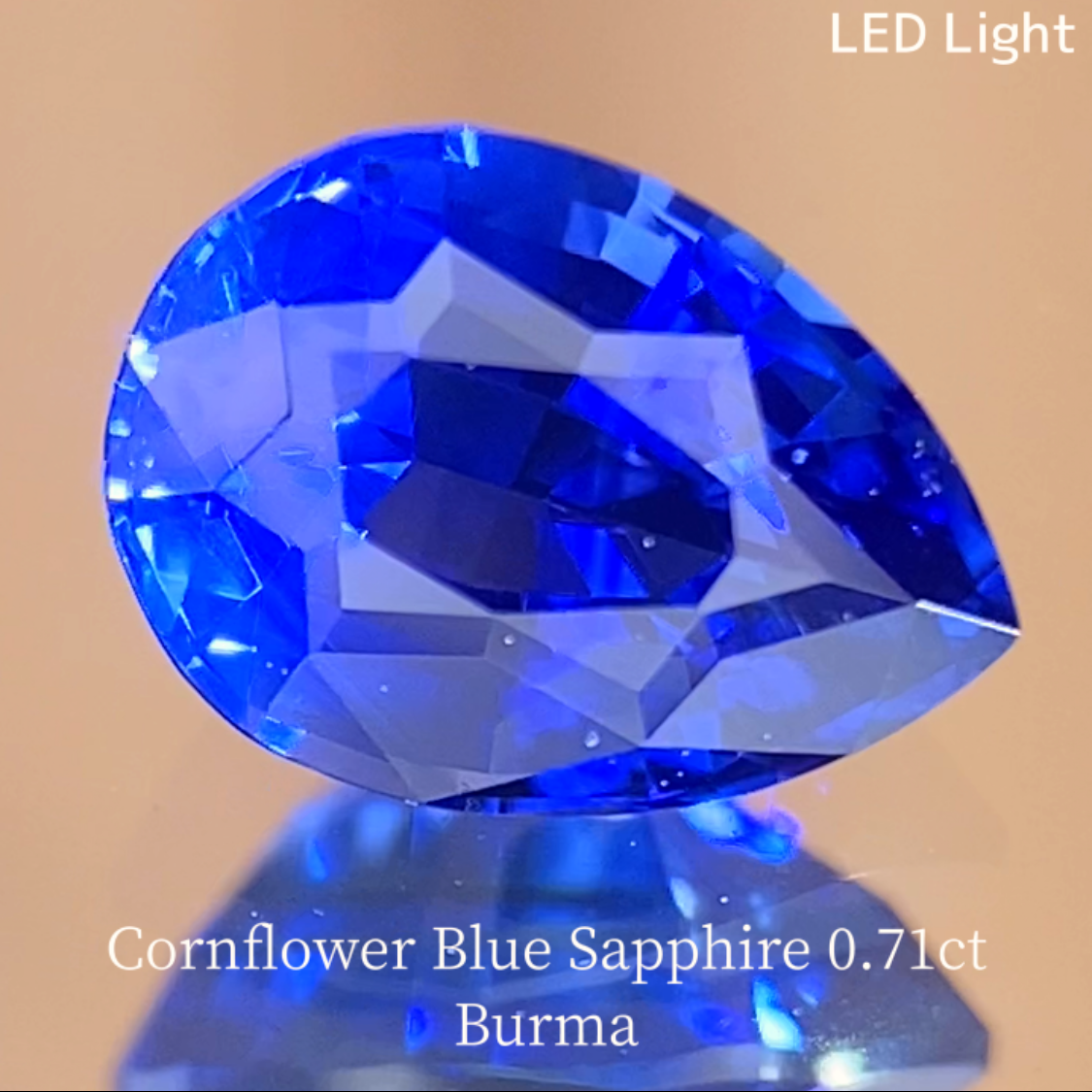 Cornflower Blue Sapphire 0.712ct / Burma