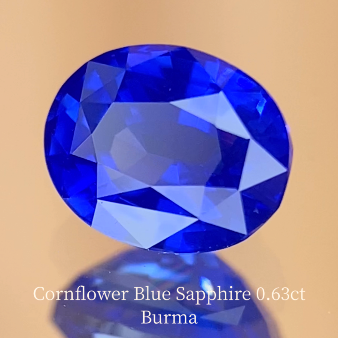Cornflower Blue Sapphire 0.639ct / Burma