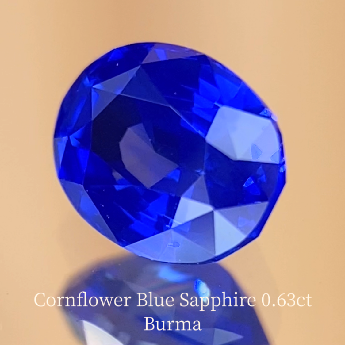 Cornflower Blue Sapphire 0.639ct / Burma