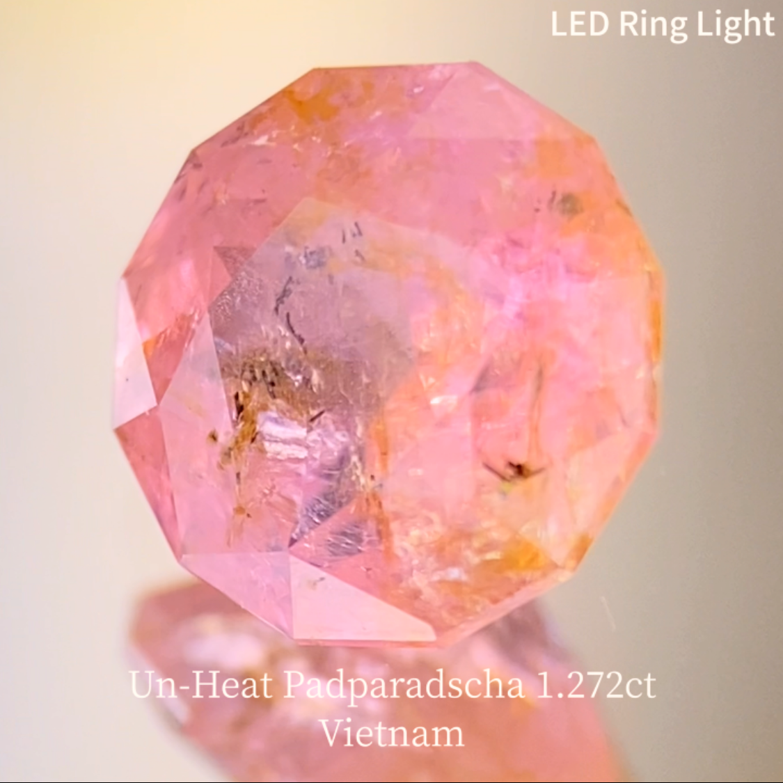 Un-Heat Padparadscha Sapphire 1.272ct / Vietnam