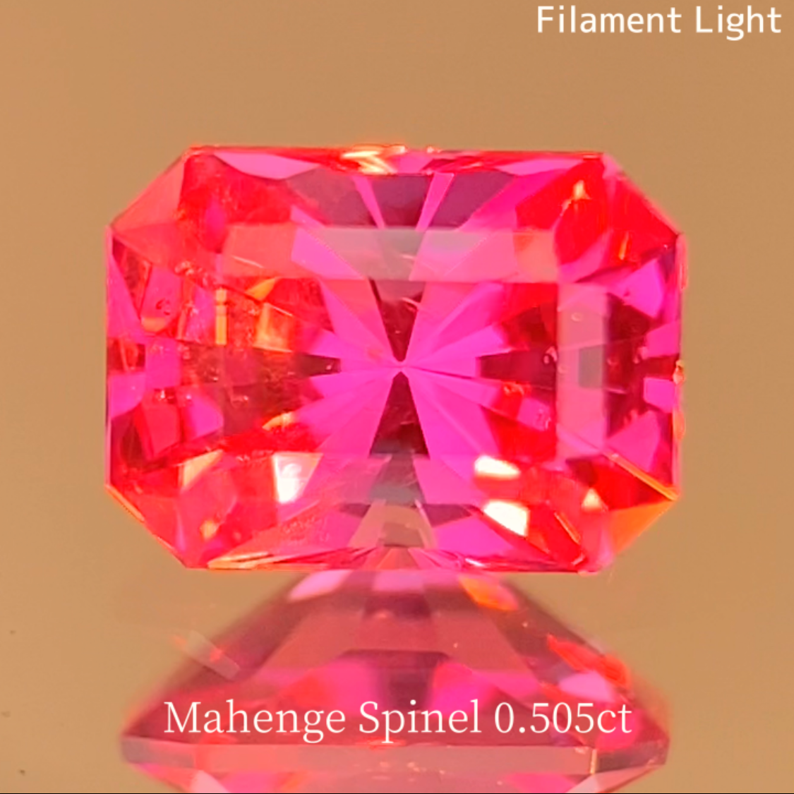 Neon Pink Spinel 0.505ct / Tanzania