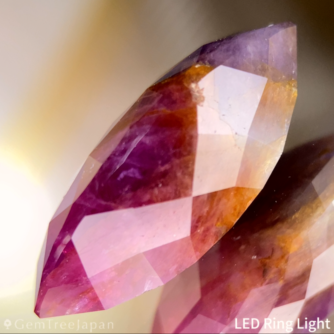 【20万円以上のお買物で無料に】Un-Heat Parti-Color Corundum 9.275ct / Ruby & Sapphire / Vietnam
