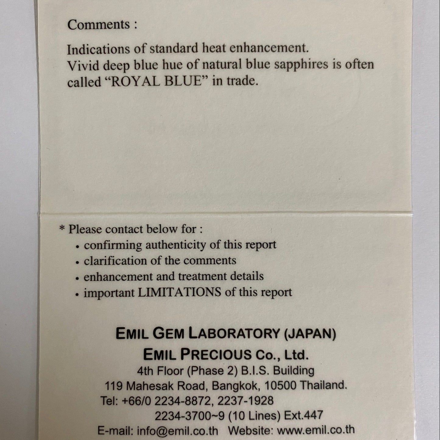 Royal Blue Sapphire 0.308ct / Burma