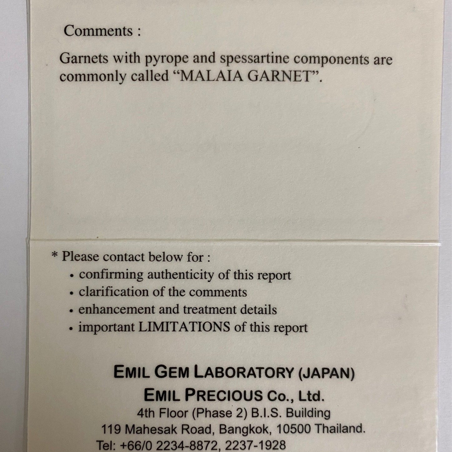 Malaya Garnet (Pyralspite) 1.299ct / Tanzania